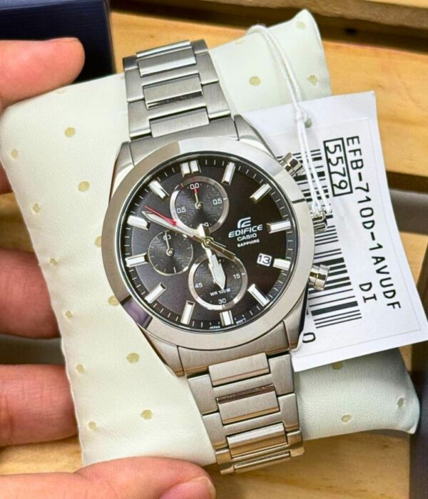 Đồng hồ Casio EFB-710D-1AVUDF Nam máy Pin (Quartz) Dây Inox (Thép Không Gỉ) mặt Tròn chính hãng