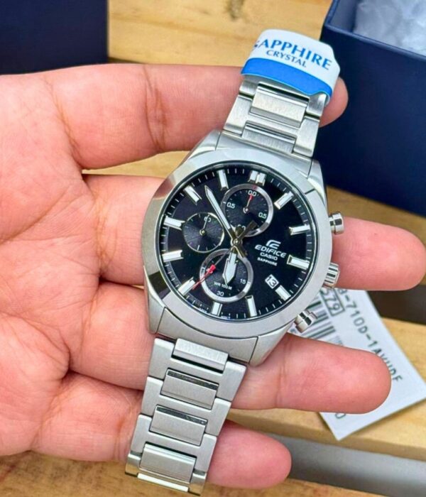 Đồng hồ Casio EFB-710D-1AVUDF Nam máy Pin (Quartz) Dây Inox (Thép Không Gỉ) mặt Tròn chính hãng