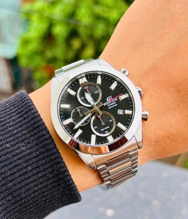Đồng hồ Casio EFB-710D-1AVUDF Nam máy Pin (Quartz) Dây Inox (Thép Không Gỉ) mặt Tròn chính hãng