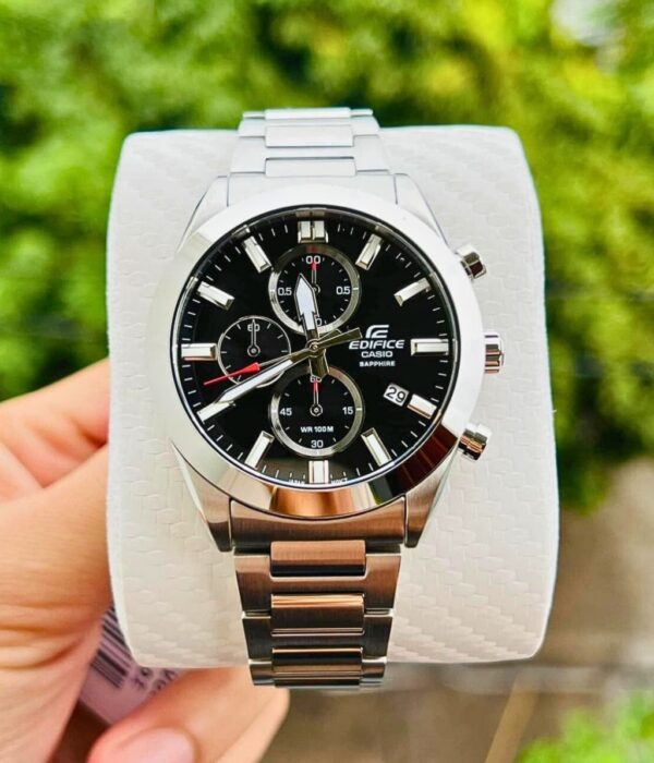 Đồng hồ Casio EFB-710D-1AVUDF Nam máy Pin (Quartz) Dây Inox (Thép Không Gỉ) mặt Tròn chính hãng