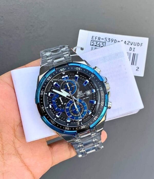 Đồng hồ Casio EFR-539D-1A2VUDF Nam máy Pin (Quartz) Dây Inox (Thép Không Gỉ) mặt Tròn chính hãng