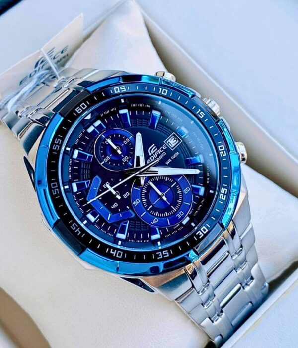 Đồng hồ Casio EFR-539D-1A2VUDF Nam máy Pin (Quartz) Dây Inox (Thép Không Gỉ) mặt Tròn chính hãng