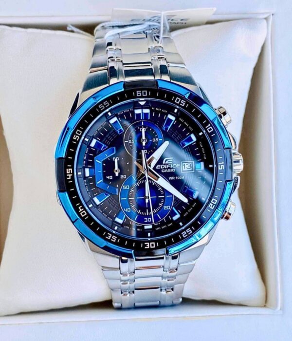 Đồng hồ Casio EFR-539D-1A2VUDF Nam máy Pin (Quartz) Dây Inox (Thép Không Gỉ) mặt Tròn chính hãng