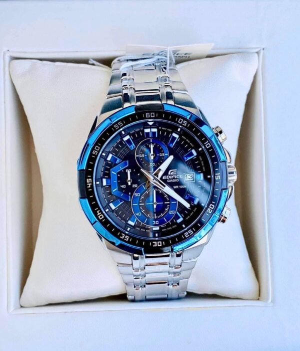 Đồng hồ Casio EFR-539D-1A2VUDF Nam máy Pin (Quartz) Dây Inox (Thép Không Gỉ) mặt Tròn chính hãng