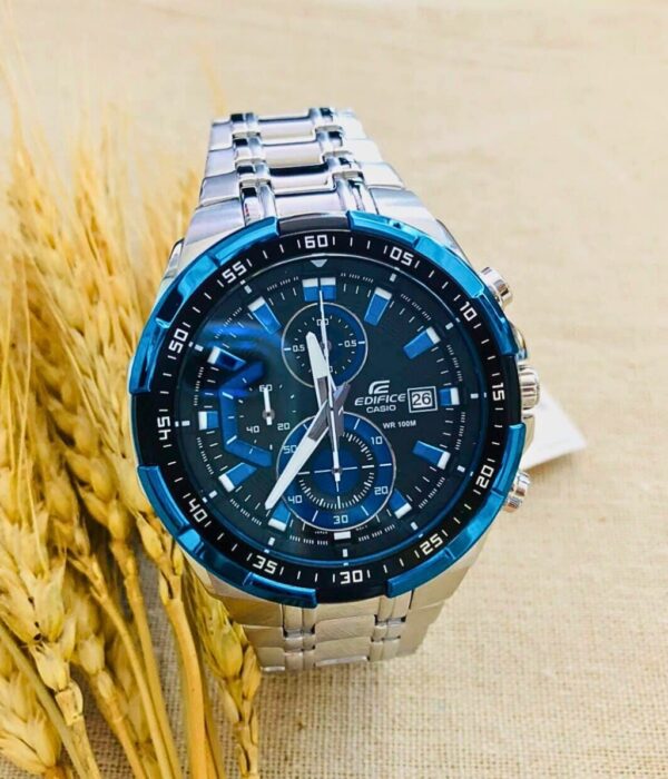 Đồng hồ Casio EFR-539D-1A2VUDF Nam máy Pin (Quartz) Dây Inox (Thép Không Gỉ) mặt Tròn chính hãng