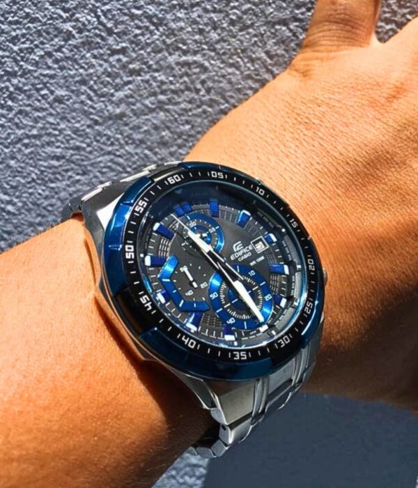 Đồng hồ Casio EFR-539D-1A2VUDF Nam máy Pin (Quartz) Dây Inox (Thép Không Gỉ) mặt Tròn chính hãng