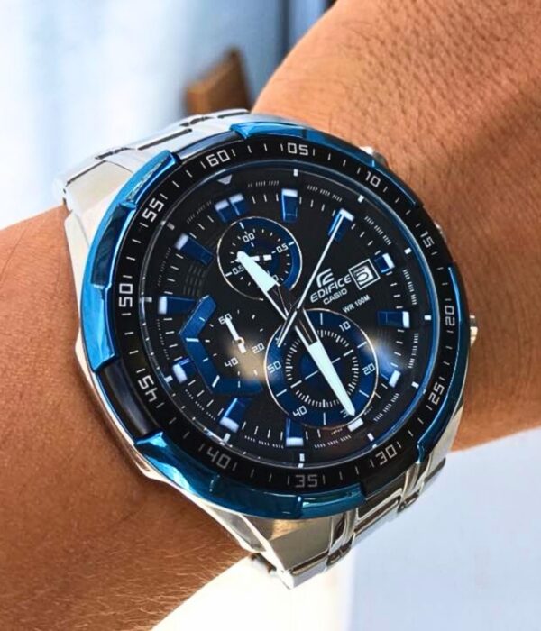 Đồng hồ Casio EFR-539D-1A2VUDF Nam máy Pin (Quartz) Dây Inox (Thép Không Gỉ) mặt Tròn chính hãng