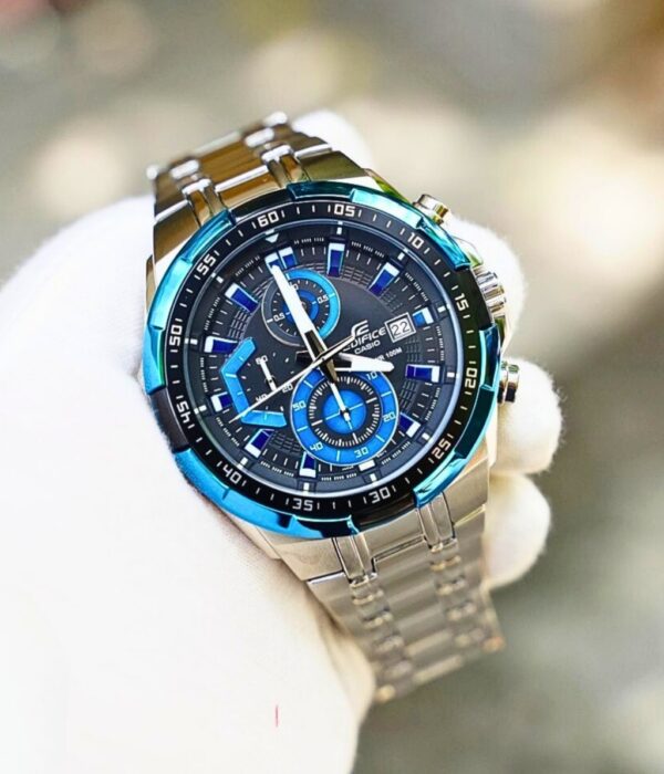 Đồng hồ Casio EFR-539D-1A2VUDF Nam máy Pin (Quartz) Dây Inox (Thép Không Gỉ) mặt Tròn chính hãng