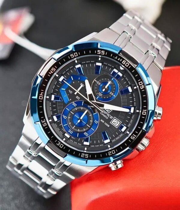 Đồng hồ Casio EFR-539D-1A2VUDF Nam máy Pin (Quartz) Dây Inox (Thép Không Gỉ) mặt Tròn chính hãng