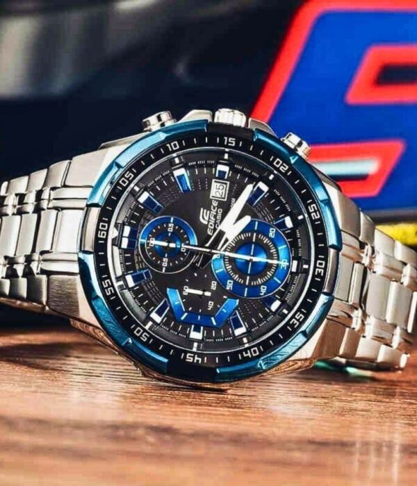 Đồng hồ Casio EFR-539D-1A2VUDF Nam máy Pin (Quartz) Dây Inox (Thép Không Gỉ) mặt Tròn chính hãng