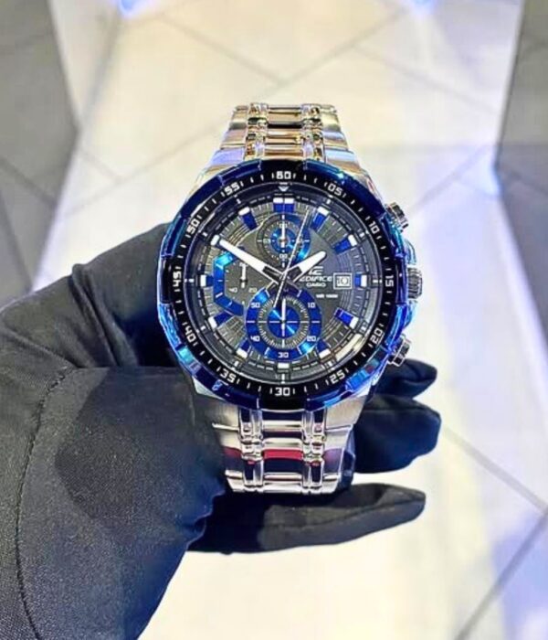 Đồng hồ Casio EFR-539D-1A2VUDF Nam máy Pin (Quartz) Dây Inox (Thép Không Gỉ) mặt Tròn chính hãng