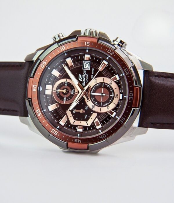 Đồng hồ Casio EFR-539L-5AVUDF Nam máy Pin (Quartz) Dây Da mặt Tròn chính hãng