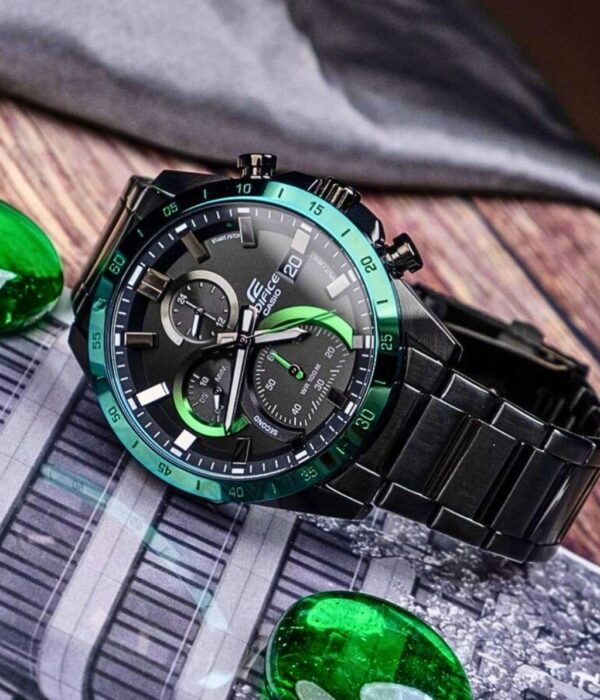 Đồng hồ Casio EFR-571DC-1AVUDF Nam máy Pin (Quartz) Dây Inox (Thép Không Gỉ) mặt Tròn chính hãng