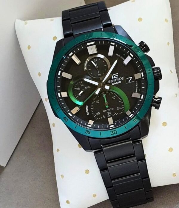 Đồng hồ Casio EFR-571DC-1AVUDF Nam máy Pin (Quartz) Dây Inox (Thép Không Gỉ) mặt Tròn chính hãng