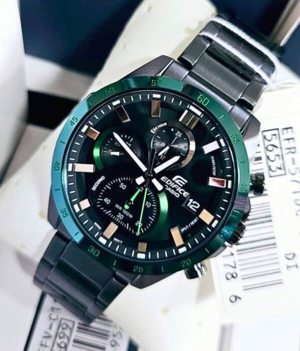 Đồng hồ Casio EFR-571DC-1AVUDF Nam máy Pin (Quartz) Dây Inox (Thép Không Gỉ) mặt Tròn chính hãng