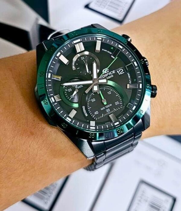 Đồng hồ Casio EFR-571DC-1AVUDF Nam máy Pin (Quartz) Dây Inox (Thép Không Gỉ) mặt Tròn chính hãng
