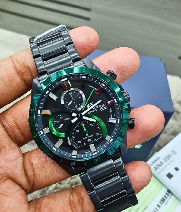 Đồng hồ Casio EFR-571DC-1AVUDF Nam máy Pin (Quartz) Dây Inox (Thép Không Gỉ) mặt Tròn chính hãng