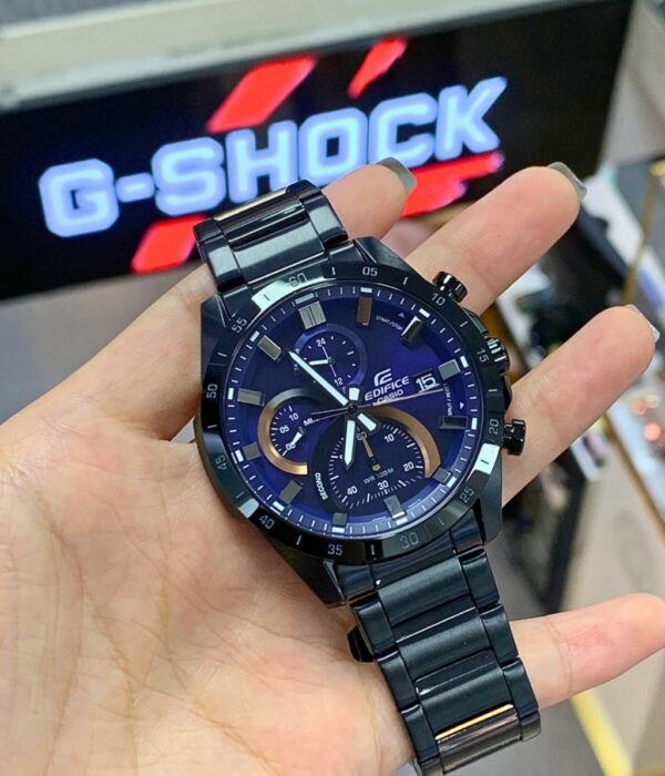 Đồng hồ Casio EFR-571DC-2AVUDF Nam máy Pin (Quartz) Dây Inox (Thép Không Gỉ) mặt Tròn chính hãng