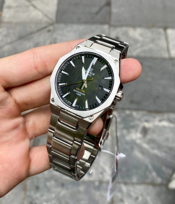 Đồng hồ Casio EFR-S108D-1AVUDF Nam máy Pin (Quartz) Dây Inox (Thép Không Gỉ) mặt Tròn chính hãng