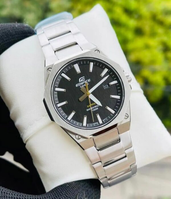 Đồng hồ Casio EFR-S108D-1AVUDF Nam máy Pin (Quartz) Dây Inox (Thép Không Gỉ) mặt Tròn chính hãng