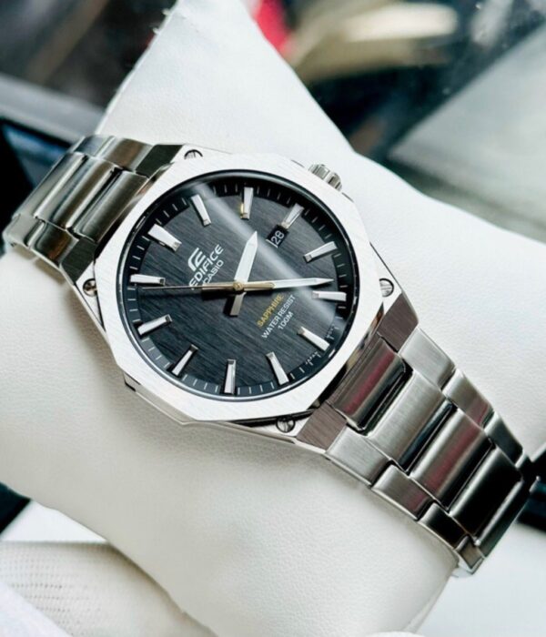 Đồng hồ Casio EFR-S108D-1AVUDF Nam máy Pin (Quartz) Dây Inox (Thép Không Gỉ) mặt Tròn chính hãng