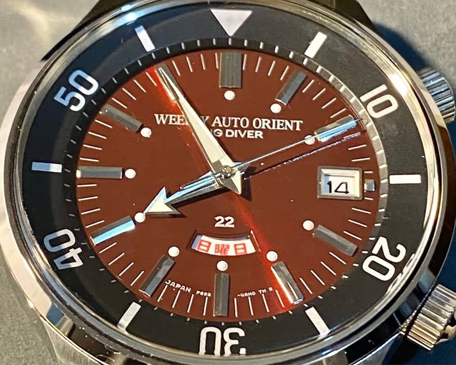 orient weekly auto king diver 1965 