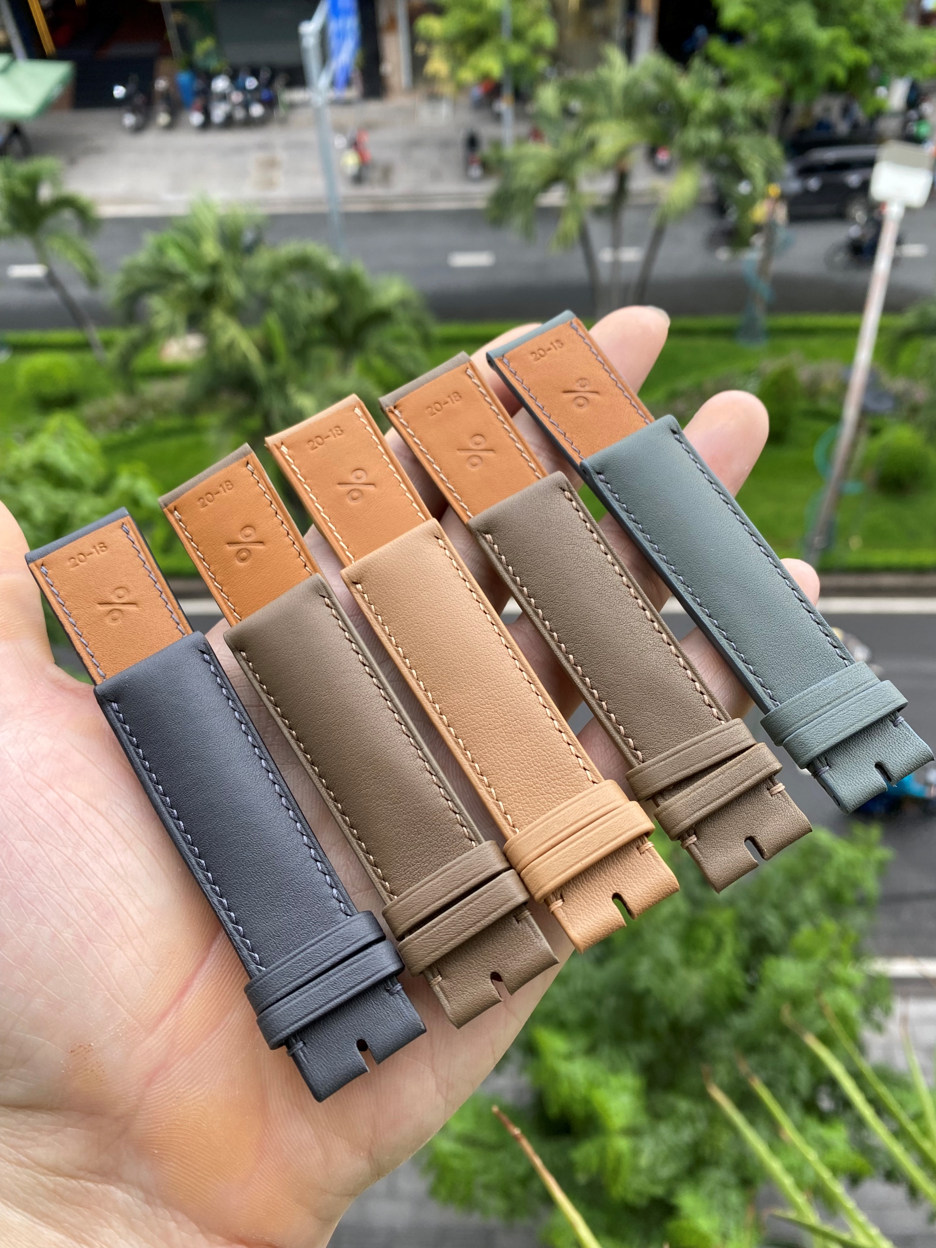 Dây Da Percent Renzo Brown