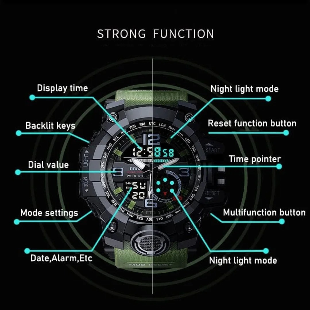 Hướng Dẫn Set Ngày Giờ Đồng Hồ Đeo Tay Điện Tử Nhanh Và Chính Xác 3