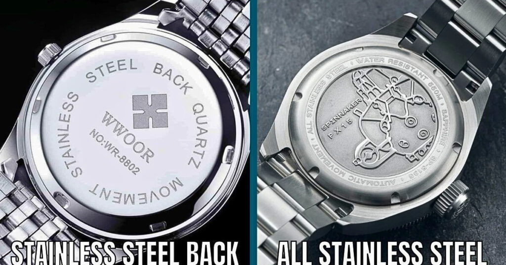 Phân biệt Stainless Steel Back và All Stainless Steel