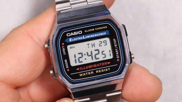 Thao tác cài đặt thời gian cho đồng hồ Casio điện tử
