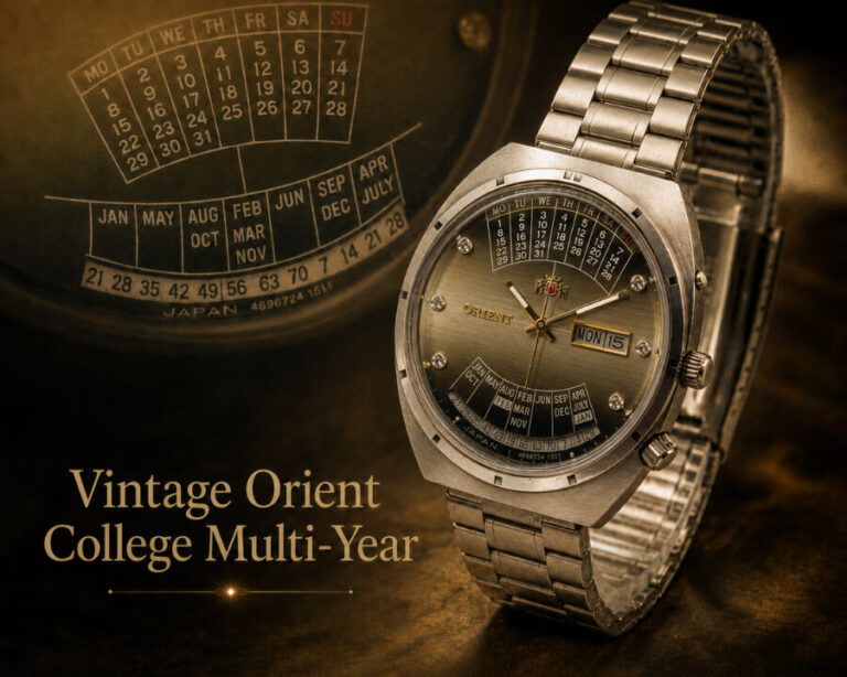 Đồng hồ Orient Multi-Year Calendar cổ xưa với thiết kế lịch độc đáo