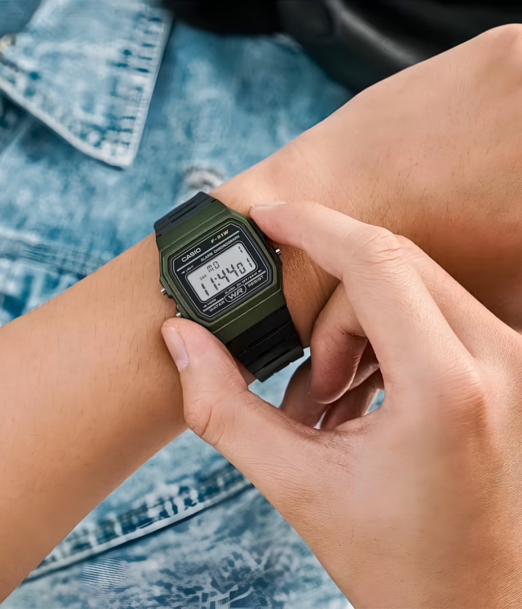 Hình ảnh Đồng Hồ Casio Nam F-91WM-3ADF