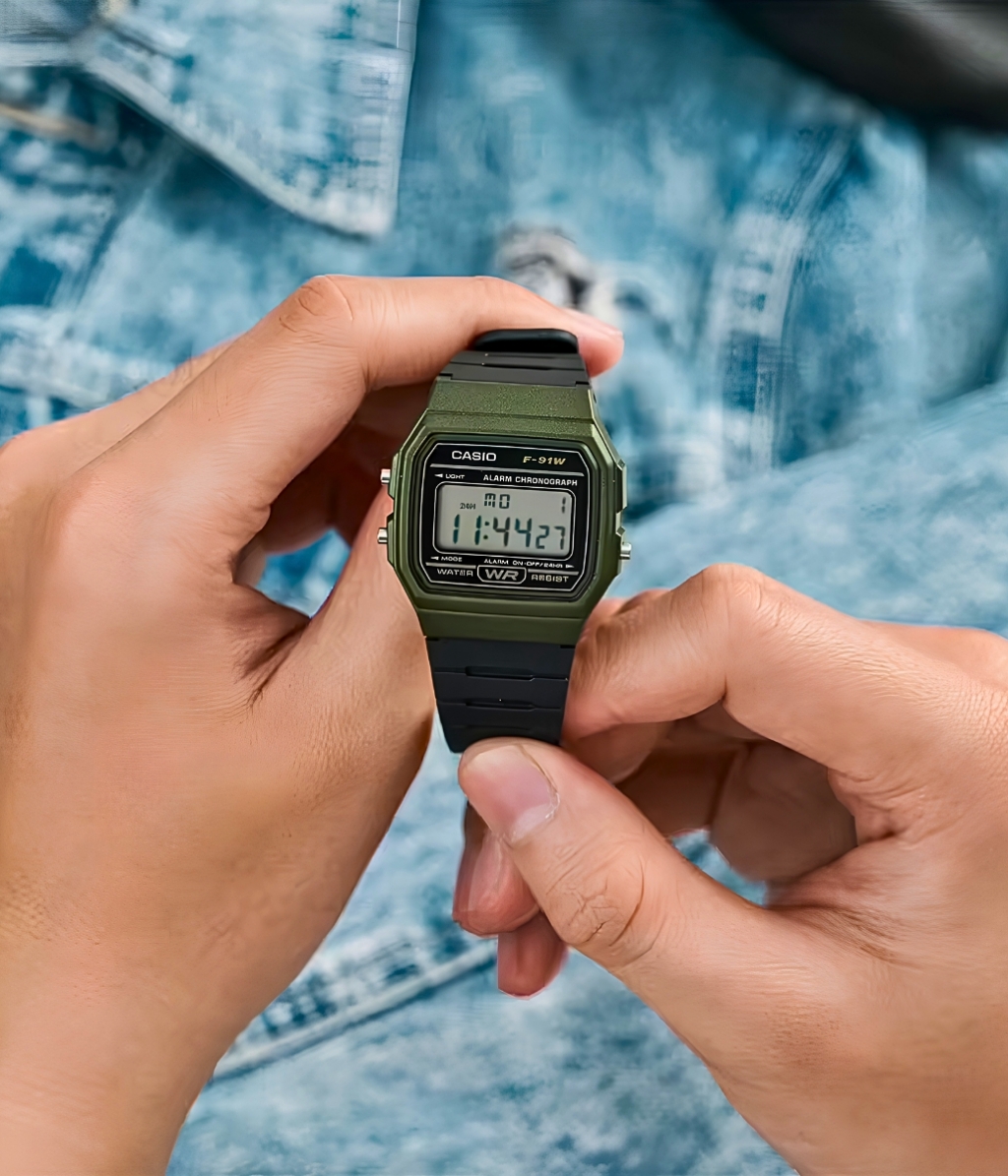 Hình ảnh Đồng Hồ Casio Nam F-91WM-3ADF