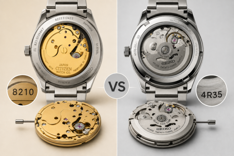 So sánh chi tiết giữa Citizen Caliber 8210 và Seiko 4R35