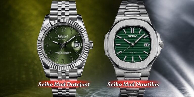 Tổng hợp các mẫu đồng hồ Seiko Mod phong cách Nautilus và Datejust