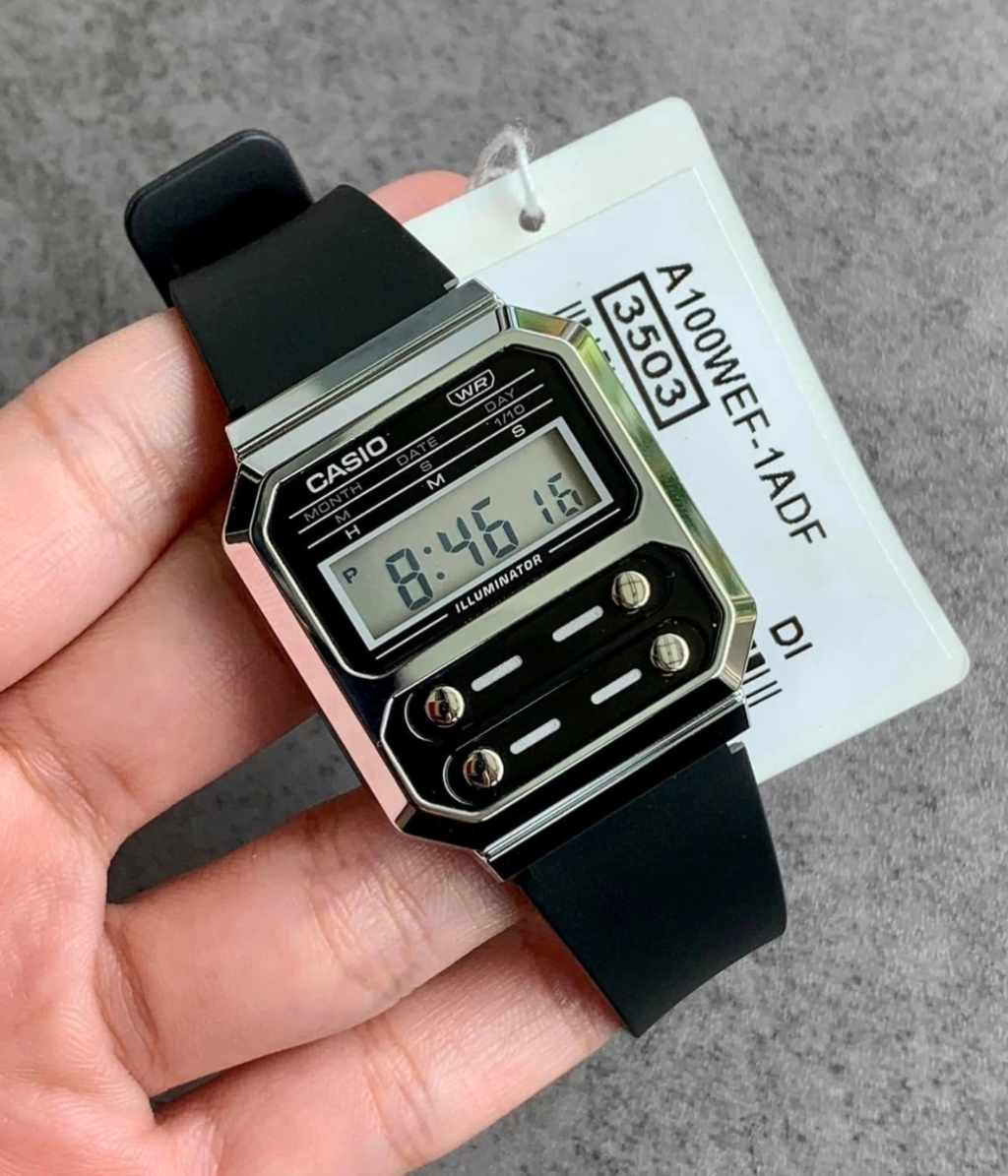 Hình ảnh Đồng Hồ Casio Unisex A100WEF-1ADF