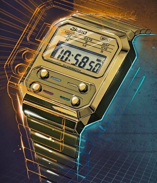 Hình ảnh Đồng Hồ Casio Unisex A100WEG-9ADF