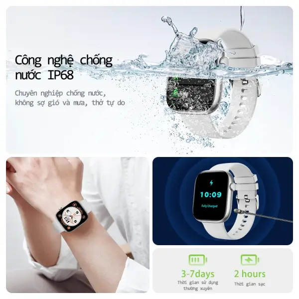Tiêu chuẩn chống bụi và nước IP67, IP68 trên đồng hồ thông minh smartwatch.