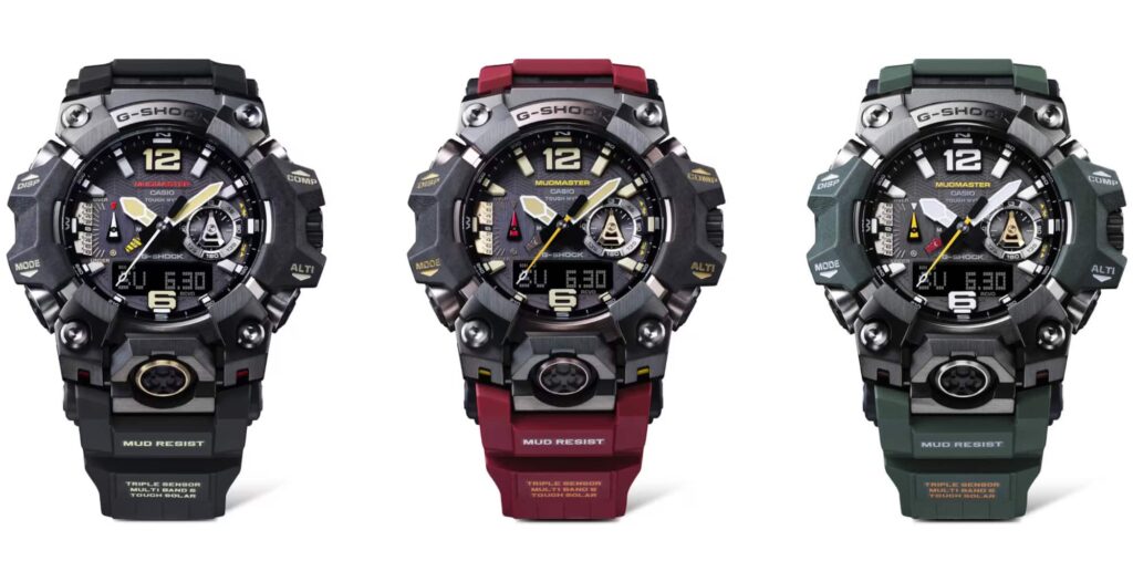 Mẫu đồng hồ G-Shock Mudmaster GWG-B1000 trang bị Multiband 6 và Tough Solar